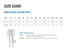 Mens Rugged Cooling Pant- ZP504 - Size Guide