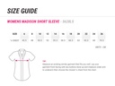 Ladies Madison Short Sleeve Shirt - Size Guide