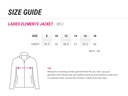Ladies Element Jacket - WEJ - Size Guide