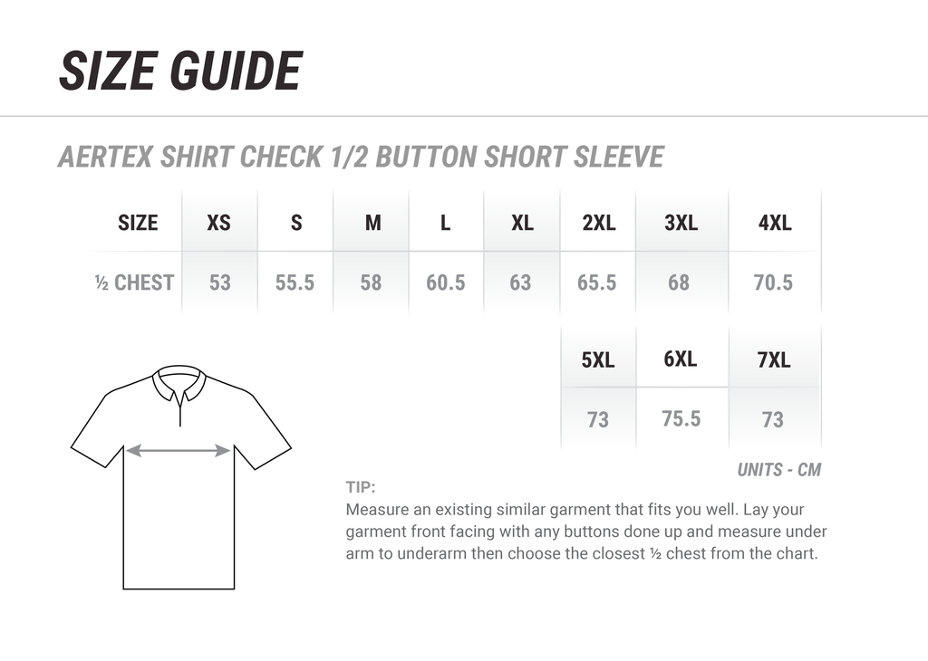  Aertex Shirt Check 100% cotton 1/2 button short sleeve